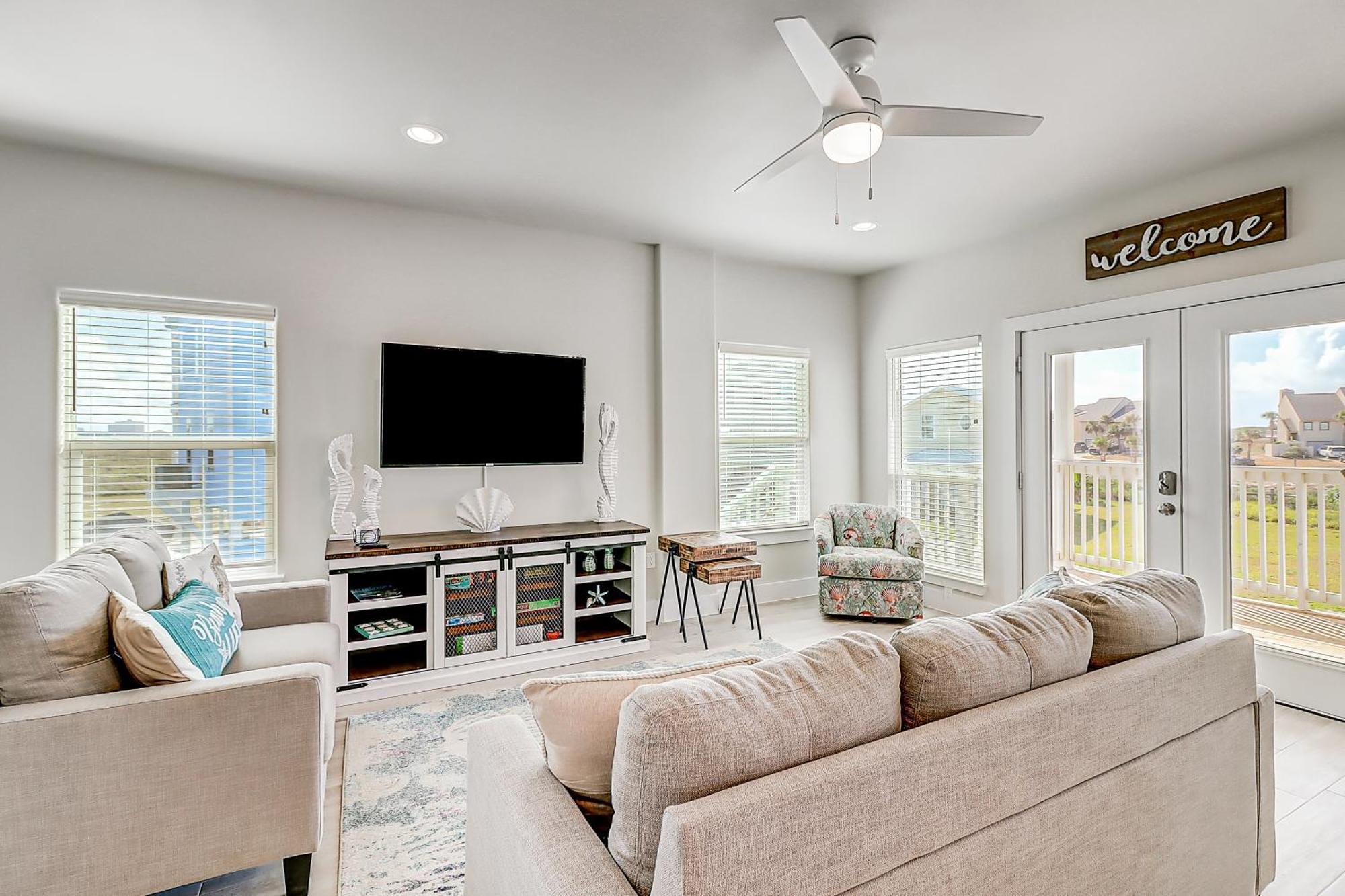 Bella Vista & Four Winds House Villa Mustang Beach Bilik gambar